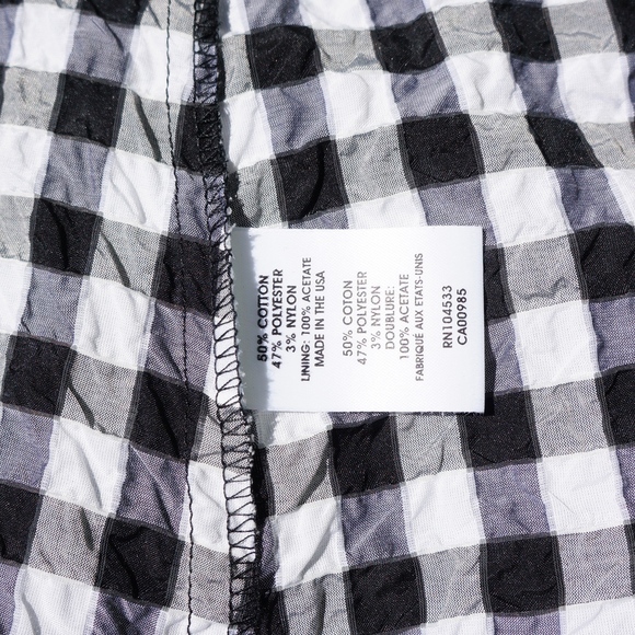 NANETTE LEPORE GINGHAM PRINT SLEEVELESS DRESS - Picture 6 of 7